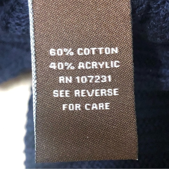 Adrienne Vittadini Chunky Knit Sweater Dark Blue Size M NWT - Picture 6 of 7